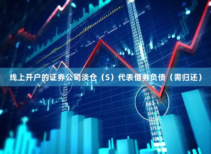线上开户的证券公司淡仓（S）代表借券负债（需归还）